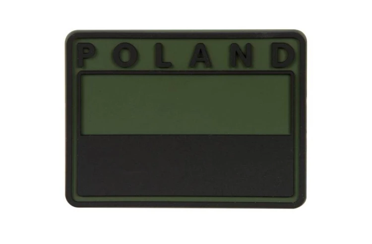 Emblemat "POLAND" PVC na rzep, olive Helikon-Tex 1-222073