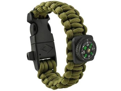 Bransoletka survivalowa z krzesiwem, gwizdkiem i k-222263