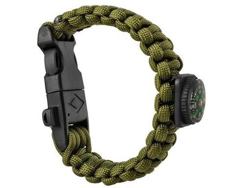 Bransoletka survivalowa z krzesiwem, gwizdkiem i k-222264