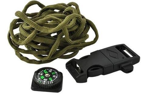 Bransoletka survivalowa z krzesiwem, gwizdkiem i k-222271
