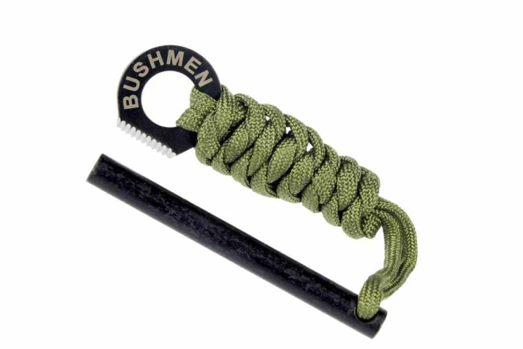 Krzesiwo rebel z iskrownikiem Bushmen zielone-222437