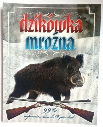 Naklejka Dzikówka Mroźna etykieta na butelkę, nale-223717