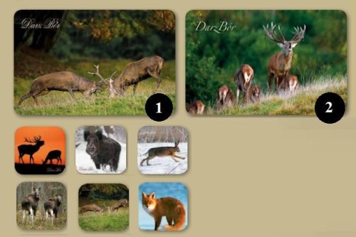 Tacka + 6 podkładek myśliwskich komplet-223728