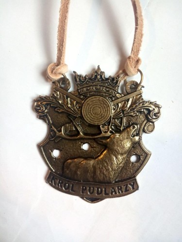 Medal myśliwski na rzemyku "Król pudlarzy" Byk-223740