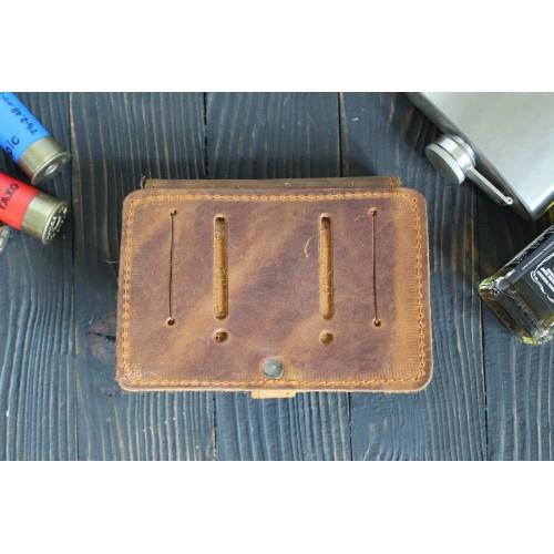 Ładownica myśliwska na amunicje śrutową skórzana b-223813