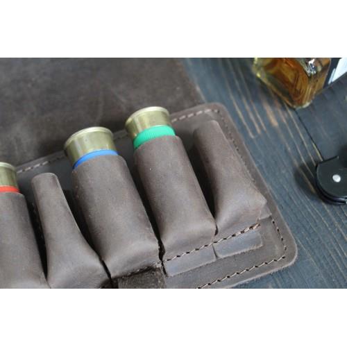 Ładownica myśliwska na amunicje śrutową skórzana b-223817