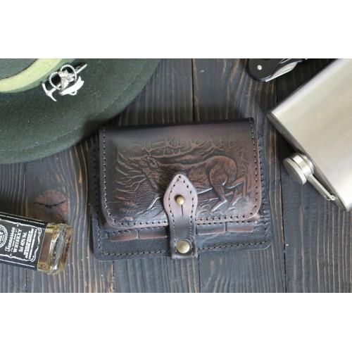 Ładownica myśliwska na amunicje śrutową skórzana r-223819