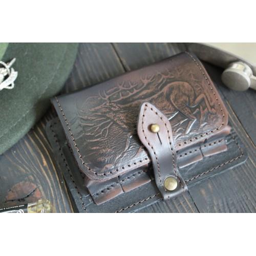 Ładownica myśliwska na amunicje śrutową skórzana r-223820