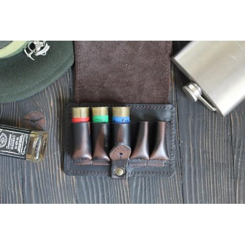 Ładownica myśliwska na amunicje śrutową skórzana r-223821