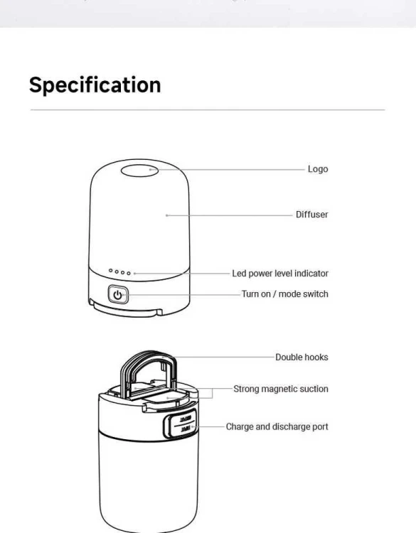 Lampa kempingowa USB-C  NexTool NE20014A różne bar-239057