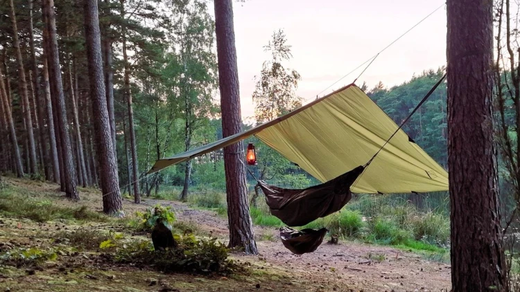 Bushmen EASY Tarp 3x3m green do lasu płachta biwak-239192