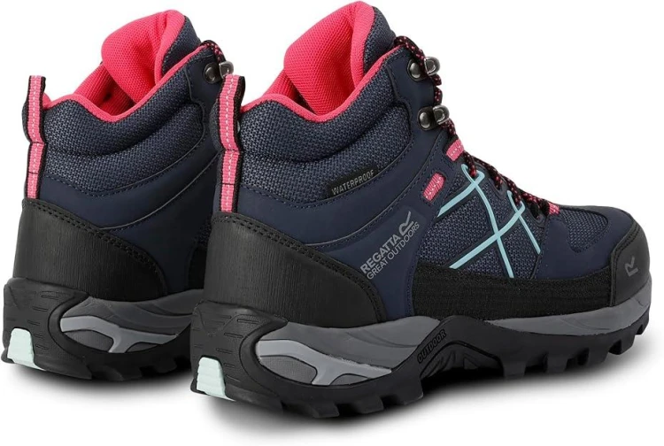 Damskie buty trekkingowe Regatta Samaris III niebieskie, górskie obuwie z membraną-237678