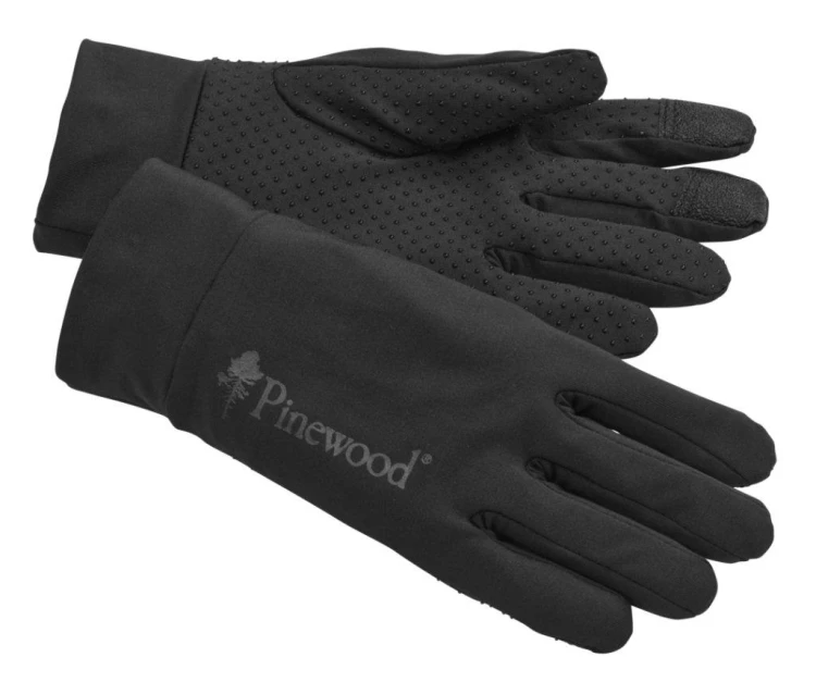 Cienkie rękawiczki strzeleckie czarne Pinewood Thin Liner-224254