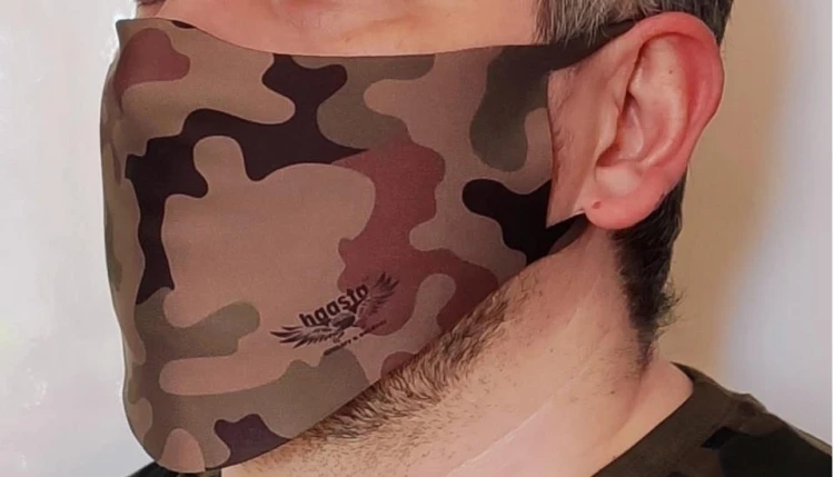 Maska ochronna elastyczna na twarz moro WZ93 Haasta męska-224415