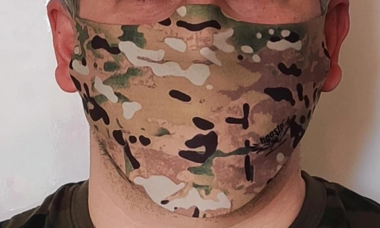 Maska ochronna elastyczna na twarz multicamo Haasta męska-224417