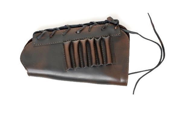 Ładownica skórzana do kniejówki na kolbę - kulowa-224831