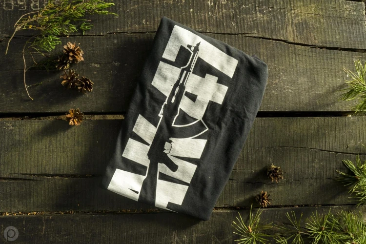 Koszulka T-shirt AK 47 czarna TigerWood-225441