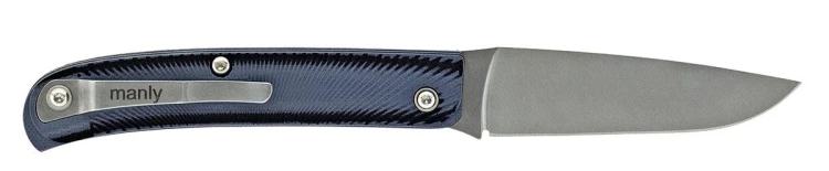 Nóż D2 Manly Comrade HRC 59/61 Black Grey-225547