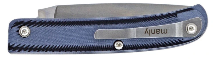 Nóż D2 Manly Comrade HRC 59/61 Black Grey-225548