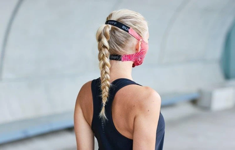 Maseczka antybakteryjna Buff Keren Flash Pink z wyjmowanym filtrem-225655