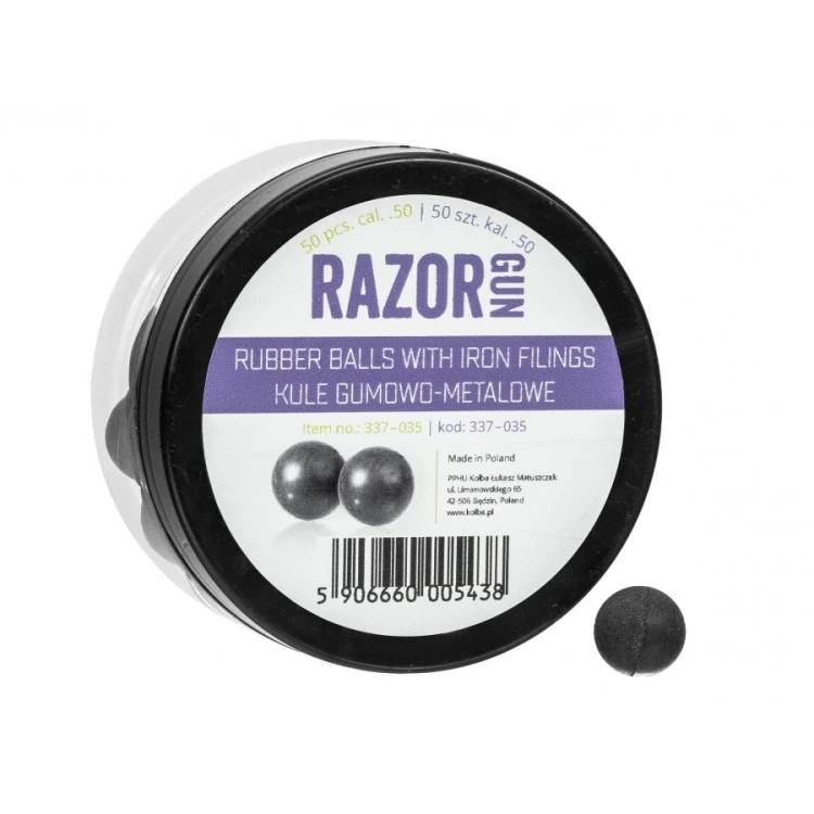 Kule gumowo-metalowe RazorGun .50 do HDR, HDP50 - 50 szt.-225728