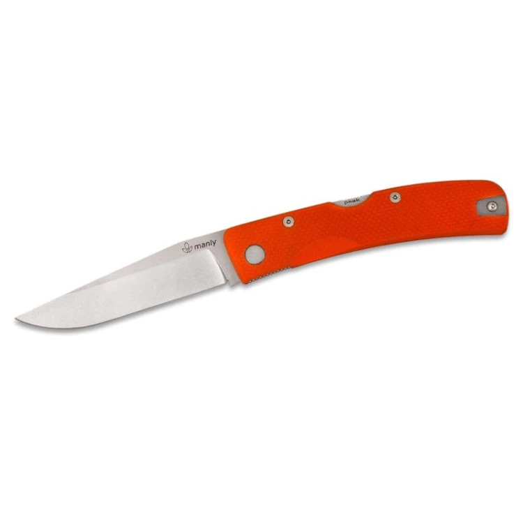Nóż Peak orange Manly Two Hand CPM S90V 59-61 HRC 01ML018-226037