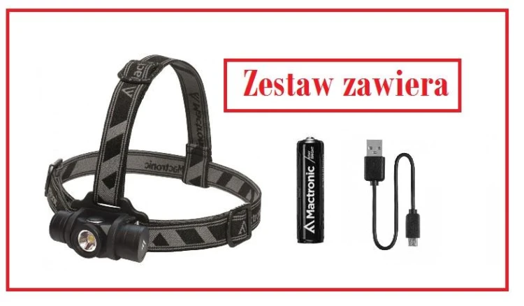 Latarka czołowa Mactronic T-Force H1L 1050 lm USB-226662