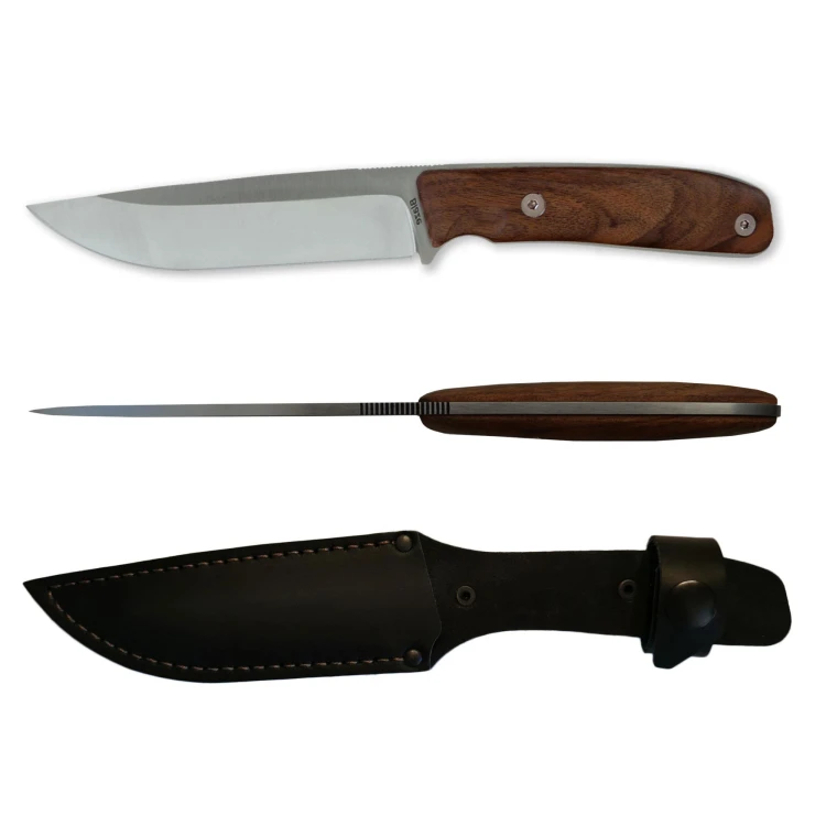 Nóż Manly Blaze D2 Walnut orzech, kabura skóra 02ML012 HRC 59/61-226933