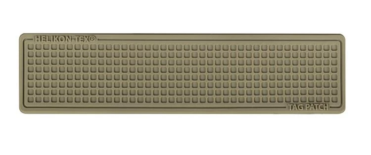 Emblemat Tag Patch Rubber 100x25mm  3szt. PVC Coyote-227751