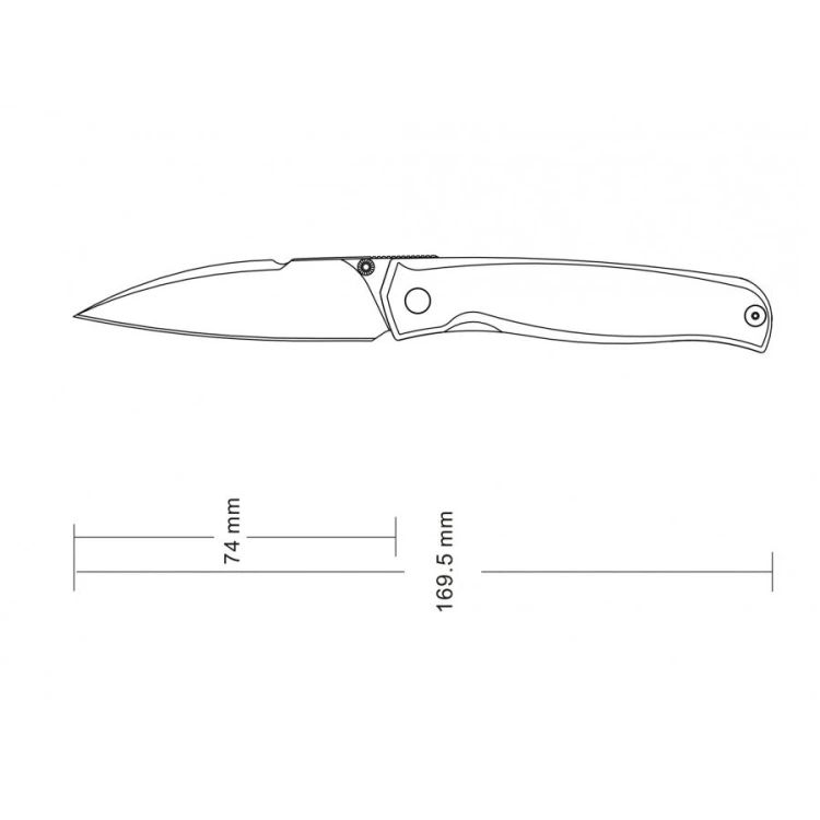 Nóż Ruike składany P661-B czarny 58-60 HRC-227779