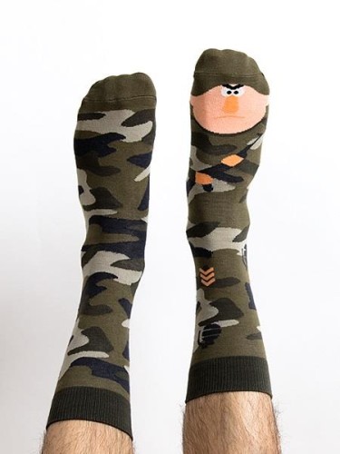 Skarpetki militarne Mili Terry zabawne na prezent Nanushki-228907
