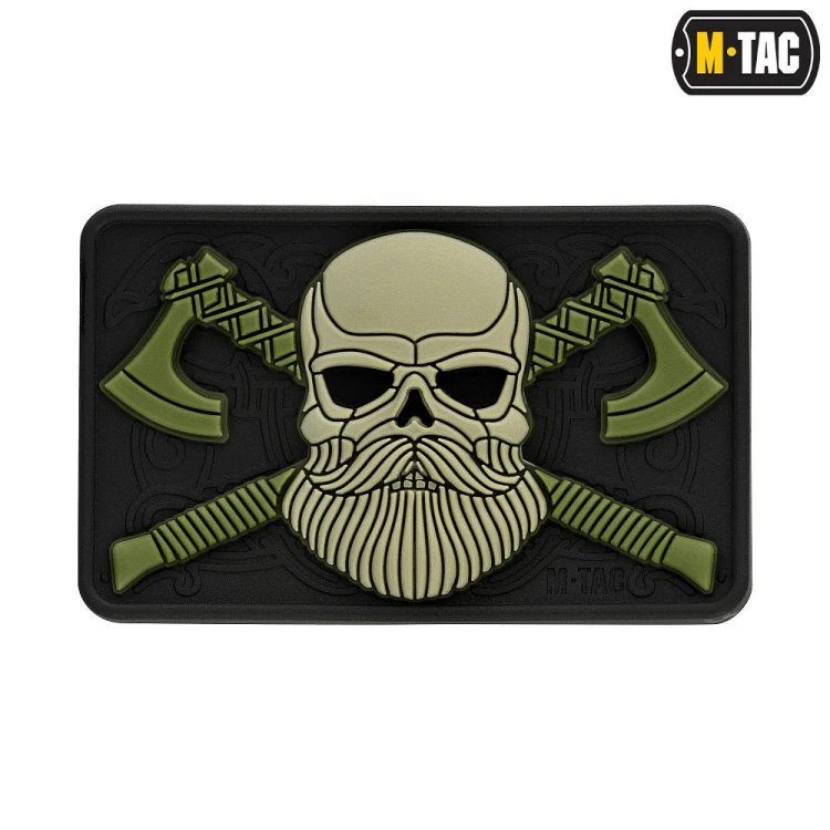 M-Tac naszywka Bearded Skull 3D PVC olive emblemat-228918