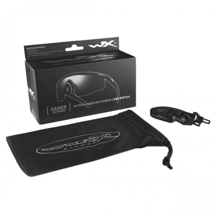 Okulary Wiley X Saber Advanced 302 grey, czarne oprawki-229123