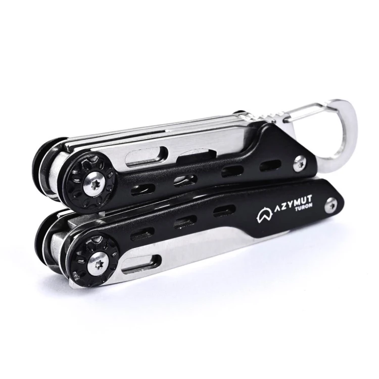 Multitool AZYMUT Turon, 10 narzędzi, karabinek, kabura-229828