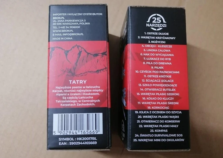 Scyzoryk AZYMUT Tatron, 25 narzędzi + kabura-229865