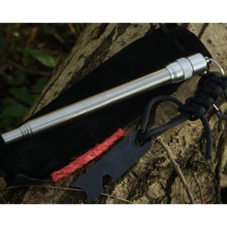 Krzesiwo Bushmen Trapper Set - iskrownik, dmuchawka, rozpałka-229914
