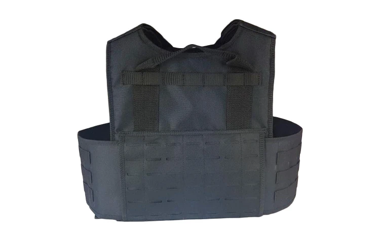 Kamizelka taktyczna na wkłady balistyczne kuloodporne 25x30 czarna-229989