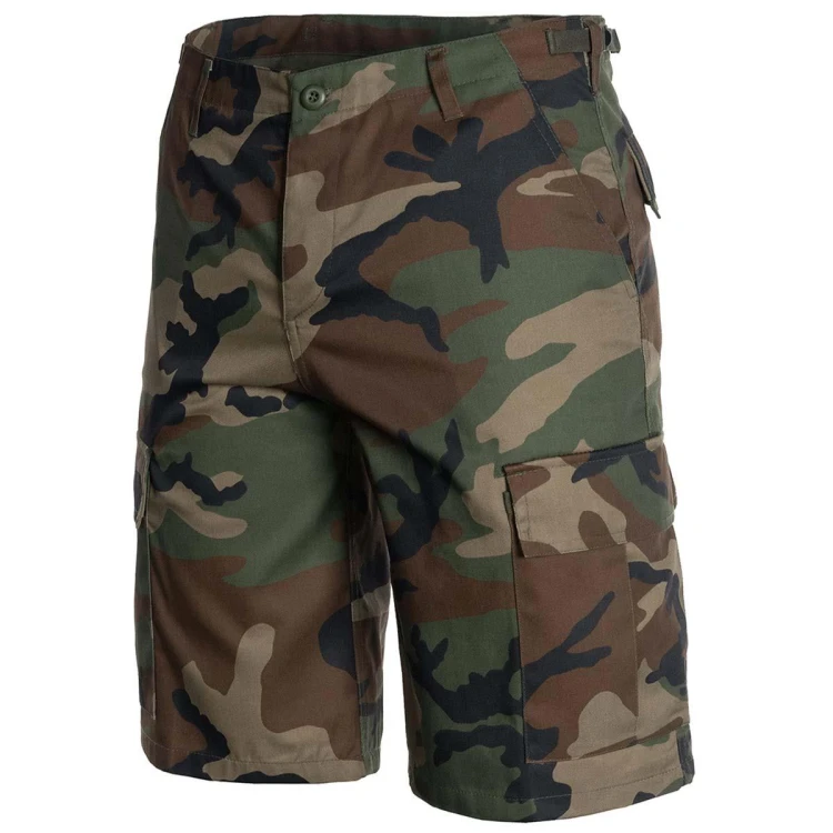 Krótkie spodenki US woodland Mil-Tec, wyprzedaż rozm. XS-230098