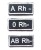 Naszywka z grupą krwi czarnan 5x2 cm, wyprzedaż : 0 Rh -, A RH-, AB Rh--230136
