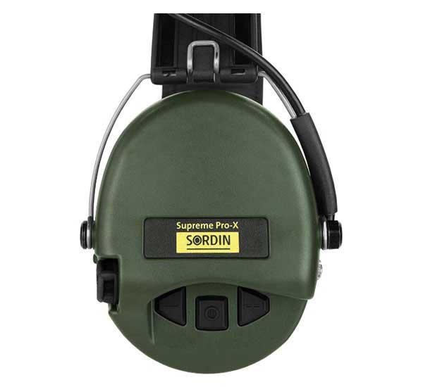 Słuchawki aktywne Sordin Supreme PRO X zielone SOR75302-X/L-G-S-230358