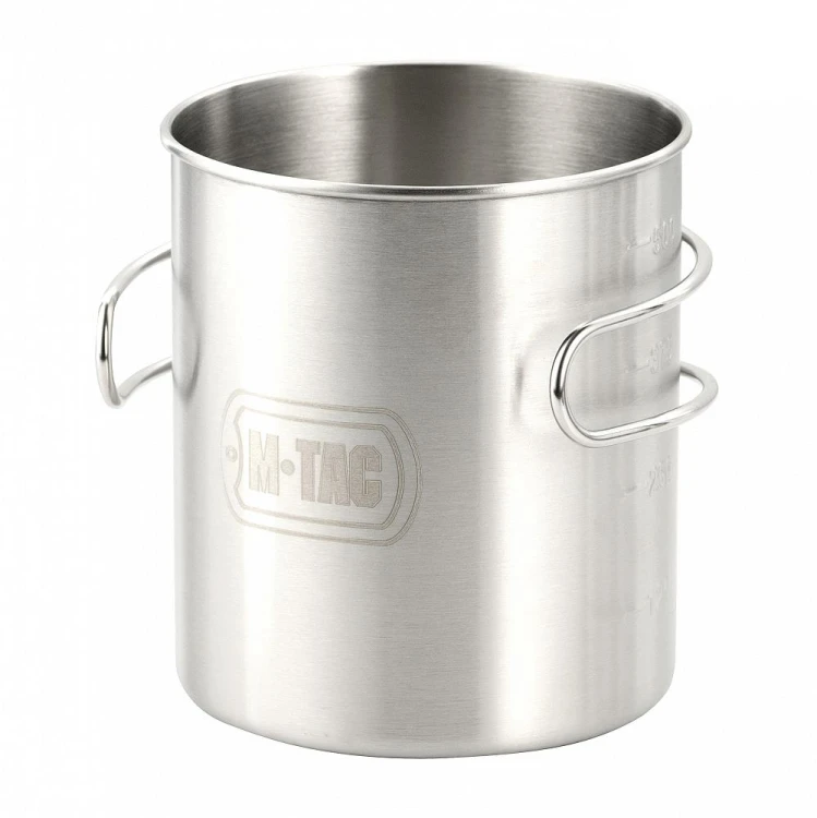 Kubek obozowy 450 ml składany uchwyt stalowy-230414