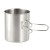 Kubek obozowy 450 ml składany uchwyt stalowy-230416