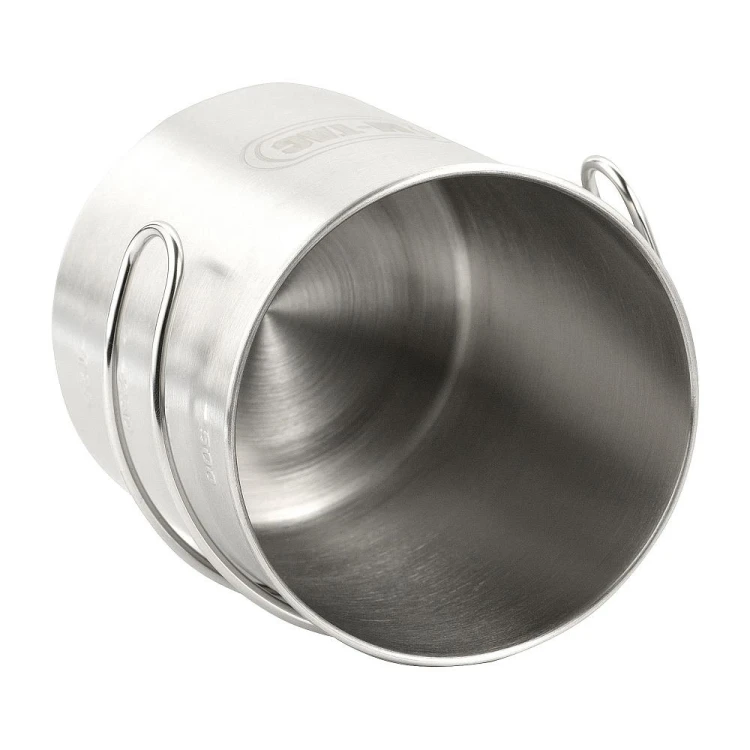 Kubek obozowy 450 ml składany uchwyt stalowy-230417