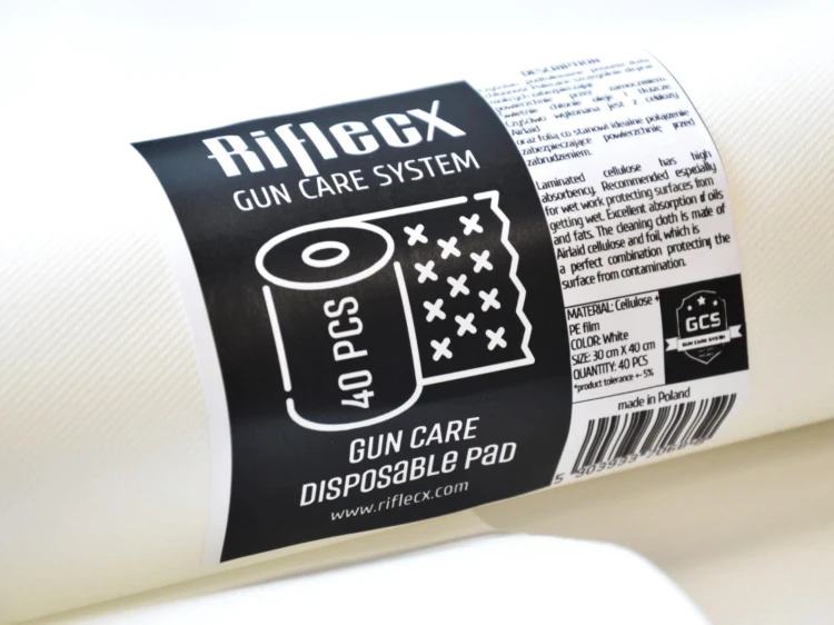 Riflecx Gun Care 40 szt czyściwo podfoliowane do broni-230579
