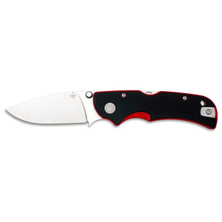 Nóż Manly City Black & Red 14C28N one hand 01ml078-230605