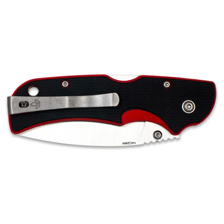 Nóż Manly City Black & Red 14C28N one hand 01ml078-230607