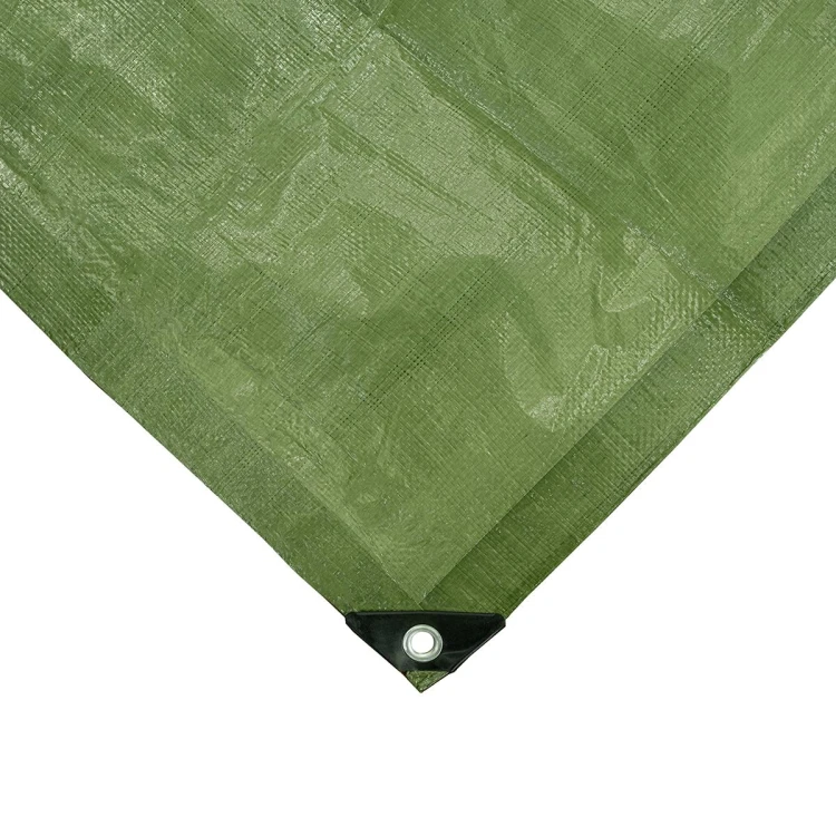 Plandeka - płachta biwakowa zielona 3,85x5 m-230735