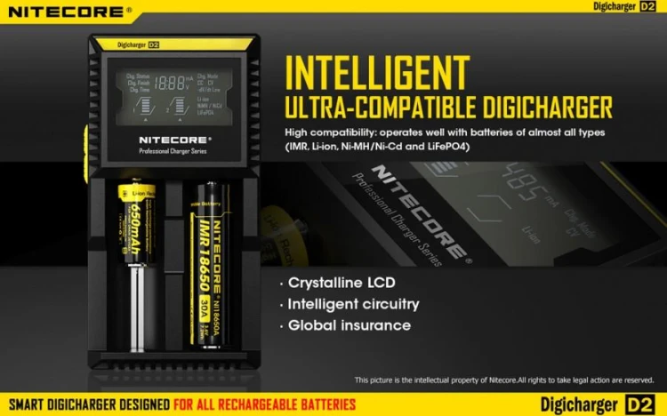 NITECORE Digicharger D2 Ładowarka mikroprocesorowa-204907