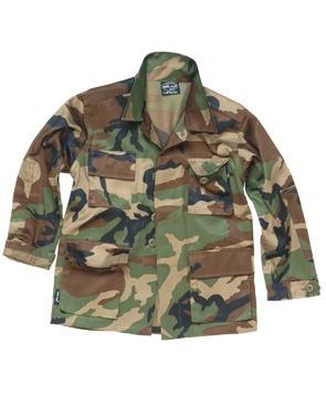 Mundur dziecięcy, bluza wojskowa dziecięca, kamuflaż woodland 12026020-2825
