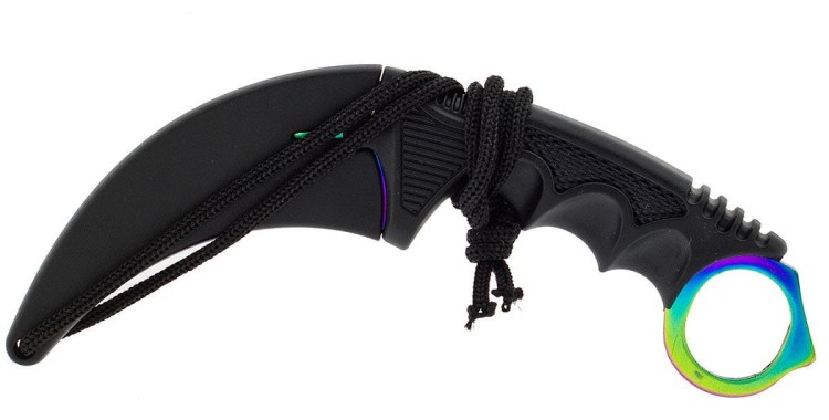 Nóż karambit replika CS:GO Rainbow - pochwa-220741